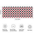 thumbnail image 3 of Red Black White Checkered Pattern Bathroom Rugs Mat,Non Slip Microfiber Bathroom Rug,Rubber Backing,Soft Bathroom Mats for Bathroom Floor,Tub and Shower,47x17in(120x43cm), 3 of 5