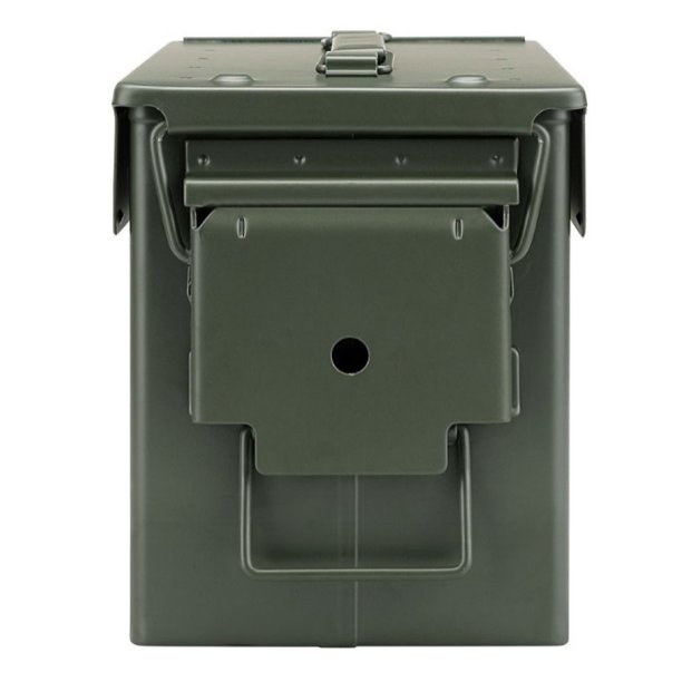 Treeline KF2101 Metal Ammo Can Flag Design Army Green