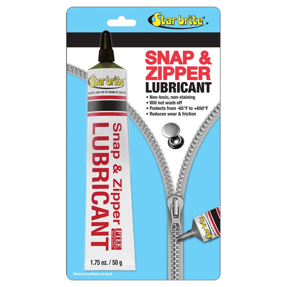 Star Brite Snap and Zipper Lubricant - Clear, 2 Oz. for Boats, All Other Snaps and Zippers Boat Accessory