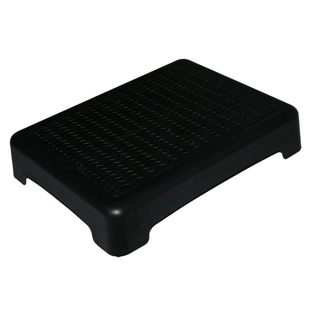 Luzkey Mobility Step Stool, Elderly Assistive Device, Non Slip Step Stool, Practical Portable Step Riser for Car Seniors Office Bed Black Black