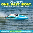 thumbnail image 6 of Force1 Velocity High Speed Waterproof Diving Rechargeable RC Boat Blue, 6 of 7