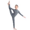 thumbnail image 3 of Malla de ballet con cremallera de manga larga para niñas, traje de gimnasia, ropa de baile, actuación en el escenario, 3 of 5