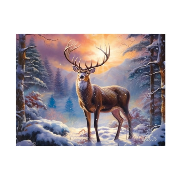 Canvas Wall Art - Stewart 'The Father' Wall Art for Living Room, Bedroom, or Office Décor by Trademark Fine Art - 19 x 14 Inches