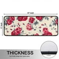 thumbnail image 5 of Kitchen Rugs Sets Of 2,Pioneer Flower Floral Print Pattern Anti Fatigue Kitchen Mat Rugs Non Slip Washable,Decorative Kitchen Floor Mats for Kitchen,Sink,Laundry,17"x47"+17"x47", 5 of 5