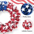 thumbnail image 6 of Lyacmy Memorial Day Wreath for Front Door Patriotic Wreath, 22 Inch 4th of July Door Wreath Red White Blue Wreath Handcrafted Wreath for Presidents' Day Party Supplies Decorations, 6 of 7