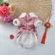 thumbnail image 5 of Ropa de mascotas engrosada cómoda mascotas Ropa con botón Tang Trajes de primavera Festival de primavera Abrigos Disfraces para el frío otoño invierno rosa xs Advancent PT000678-06, 5 of 7