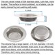 thumbnail image 5 of Seatery 4 tapones para fregadero de cocina, colador redondo grande de silicona de 6 pulgadas, tapón de agua, colador de fregadero de acero inoxidable de 4,5 pulgadas, recogedor de restos de alimentos, 5 of 6