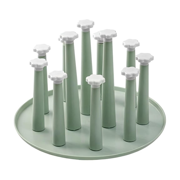 Cup Drying Rack Coffee Mug Tea Cup Drinking Glass Drying Drain Rack Holder Organizer, 12 Cups Drying Holder Rack, for Home Kitchen Bar - Clearance
