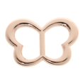 thumbnail image 4 of 2 broches de clip para bufanda de mariposa para mujer, hermoso de hebilla de bufanda con de imitación de cristal Zulema anillo bufanda Plata, 4 of 8