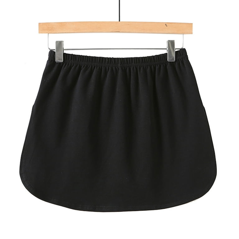 Skirt Patterns for Sewing Women Women's Fashion Print Layered Size Extender  Sheer Skirt Slip Half Tiered Plus Skirt