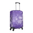 thumbnail image 4 of Luggage Cover Anti Scratch, Snowfall Sky White Purple Elastic Suitcase Protector Suitcase Covers for Luggage Fits 18-32 Inch Luggage, 4 of 6
