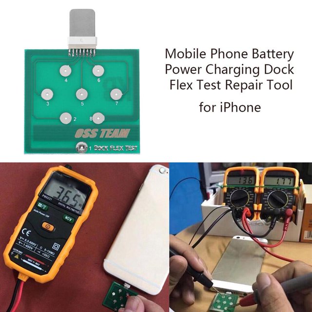 Herramienta de reparación de prueba flexible de base de carga de energía de batería de teléfono móvil (para iPhone) Likrtyny Para estrenar