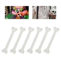 BESTYASH Small Skeleton Figurines White Plastic Bone Decorations for Party and Home Decor