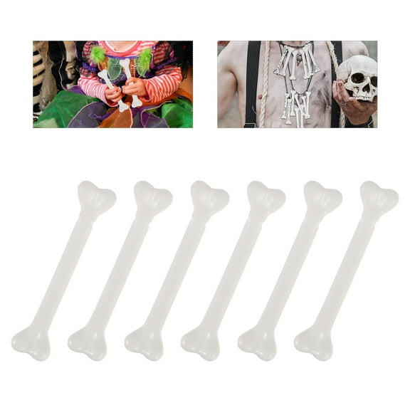 BESTYASH Small Skeleton Figurines White Plastic Bone Decorations for Party and Home Decor