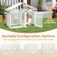thumbnail image 4 of Costway 16-Panel 32" Tall Plastic Dog Panel with Securing Locking Door for Medium, 4 of 8