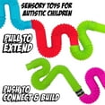 thumbnail image 3 of 6pcs Colorful Fidget Tube Toys Plastic Stretch Pipe Decompression Stress Relief Sensory Toys Kids Early Development Gifts, 3 of 4