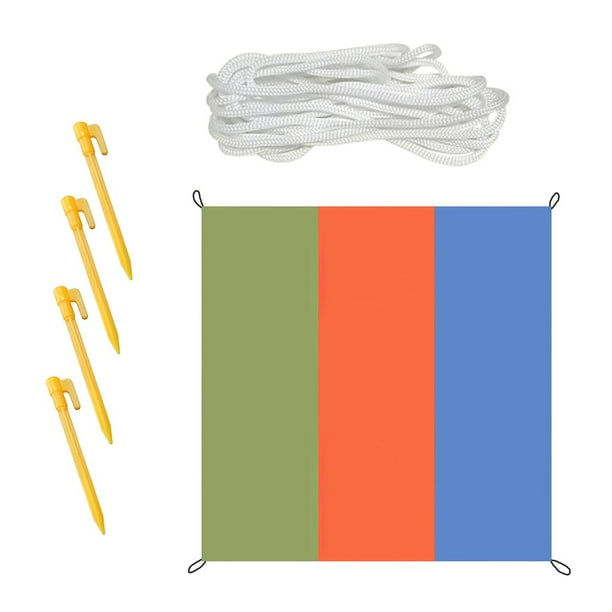 Rectángulo Impermeable Parasol Tela Oxford Playa Al Aire Libre Refugio Para El Sol Manta De Picnic Ligero Camping Rainfly Refugio Colores Surtidos Advancent HA026603-01