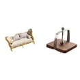 thumbnail image 1 of Sofá De Madera En Miniatura Y Dispensador De Pañuelos/porta Servilletas Para Casa De Muñecas, Juguetes DIY, Escena De La Vida Cotidiana, Cocina, Oficina, Mesa De Comedor, Decoración Del, 1 of 8