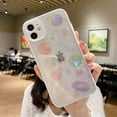 thumbnail image 3 of Compatible with iPhone Cute Case Clear, Handmade Glitter Bling Sparkle Design Slim Soft TPU Pretty Phone Cover for Girls Women Compatible iPhone, 3 of 4