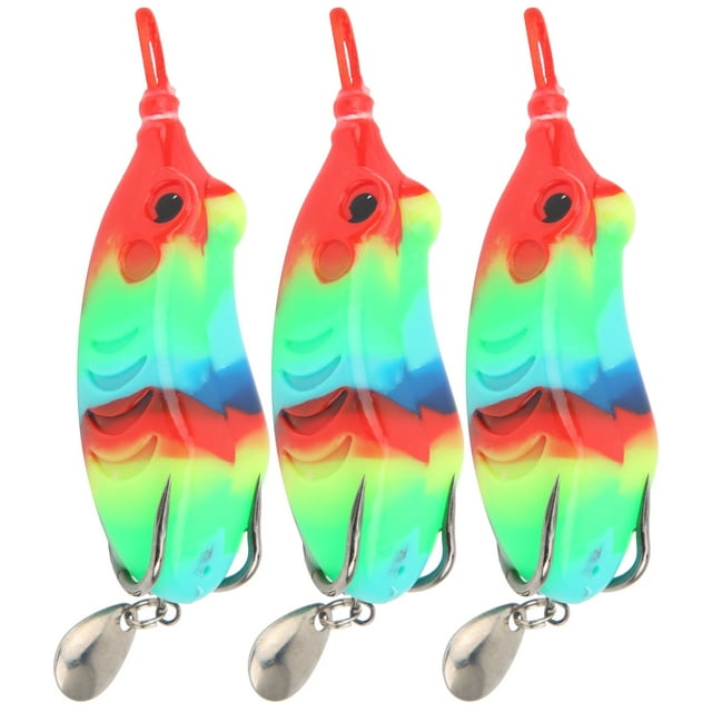 3 unids/set Señuelos de pesca artificiales cebo suave de pesca modificado Kit de Señuelos de plástico Set10 #