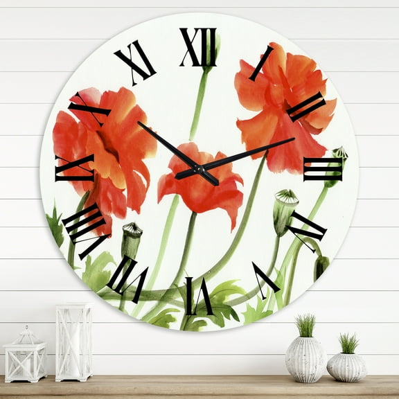 Designart 1 in Quartz Traditional Wall Clock