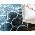 thumbnail image 6 of Unique Loom Matrix Trellis Dots Rug Blue/Light Blue 5' x 8' Rectangle Geometric Coastal Perfect For Living Room Bed Room Dining Room Office, 6 of 8