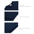 thumbnail image 3 of Lilax Girls' Round Neck Basic Long Sleeve Cotton T-Shirt Navy 3 Years, 3 of 8