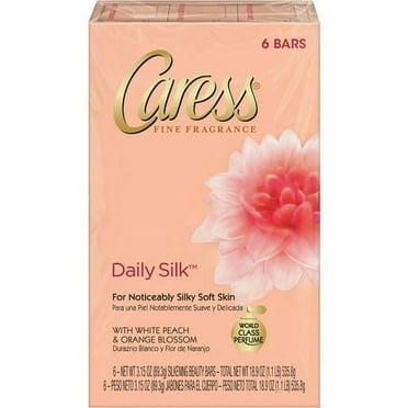 Caress Beauty Bar Soap Daily Silk, 6 Bars, 18.9 Oz..