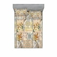 thumbnail image 2 of Vintage Bedding Set with Sheet & Covers, Ethnic Pastel Colored Pattern with Florish Details, Printed Bedroom Decor 2 Shams, 4 Sizes, Ivory and Multicolor, by Ambesonne, 2 of 3