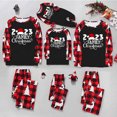 thumbnail image 2 of Dezsed Family Christmas Pajamas Matching Sets Christmas Women Mom Plaid Printed Blouse Tops+Pants Family Matching Pajamas Set Red S, 2 of 6
