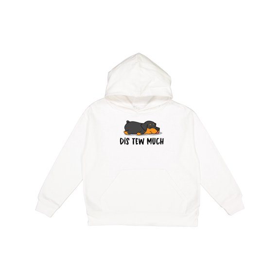 Inktastic Napping Dis Tew Much Rottweiler Youth Hoodie Sweatshirt