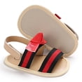 thumbnail image 4 of Walker Zapatos De Cuna Para Bebés Recién Nacidos De Bebé Princesa Flor Arco Suela De Algodón Primer Caminante Zapatillas De Deporte 0-18 Meses, 4 of 4