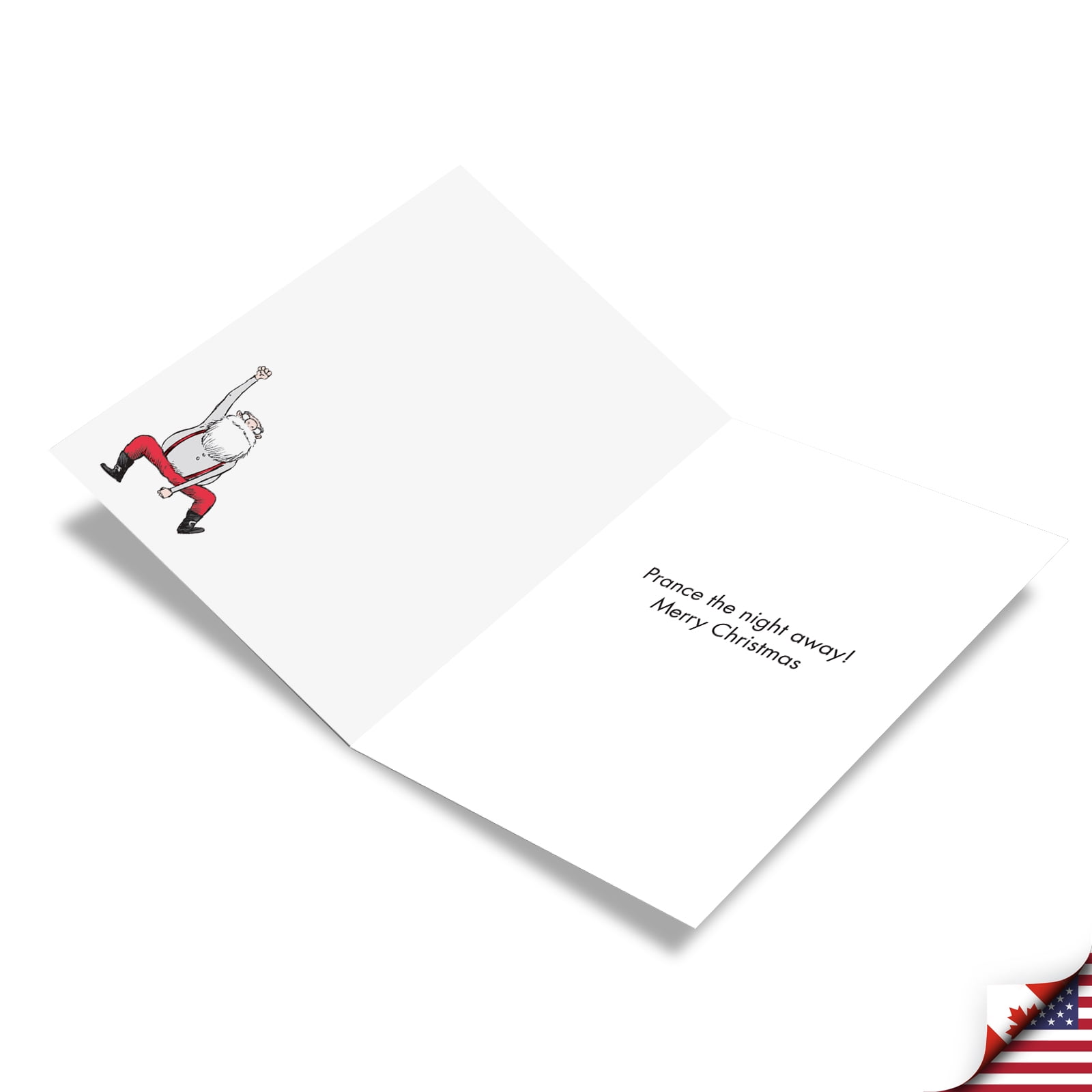 12 Christmas Greeting Cards (1 Design, 12 Cards) - Pole Dancers C7082XSG-B12x1