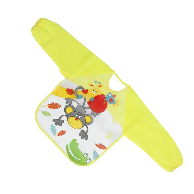Mono de alimentación para niños pequeños, babero de manga larga para bebé, delantal de pintura para niños, Baberos de manga larga adaptados para la perfección