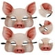 thumbnail image 4 of BRIGHTFUFU 2 piezas de media cara máscara de animal máscara de cerdo para fiesta festival Halloween Masquerade Fancy Ball Cosplay (rosa), 4 of 8