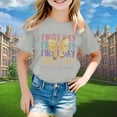 thumbnail image 2 of Kureaily Stylish Girls Tops For Everyday Wear Loose Fit Tees & Shirts For Ages 3 16 Perfect For Spring And Summer Easy To Clean Great For, 2 of 4