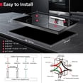thumbnail image 2 of GASLAND 30 in. 4 Elements Radiant Electric Cooktop in Black, ETL & FCC, with Tri-Ring Element and Bridge Element, 2 of 13