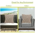 thumbnail image 4 of Majestic Home Chocolate Chevron Extra Large Pillow, 4 of 6