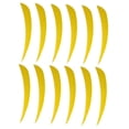 thumbnail image 2 of thinsony 12 Pieces Archery Hunting Arrow Feather Fletching Right Wing Fletches 4 inch Yellow, 2 of 9