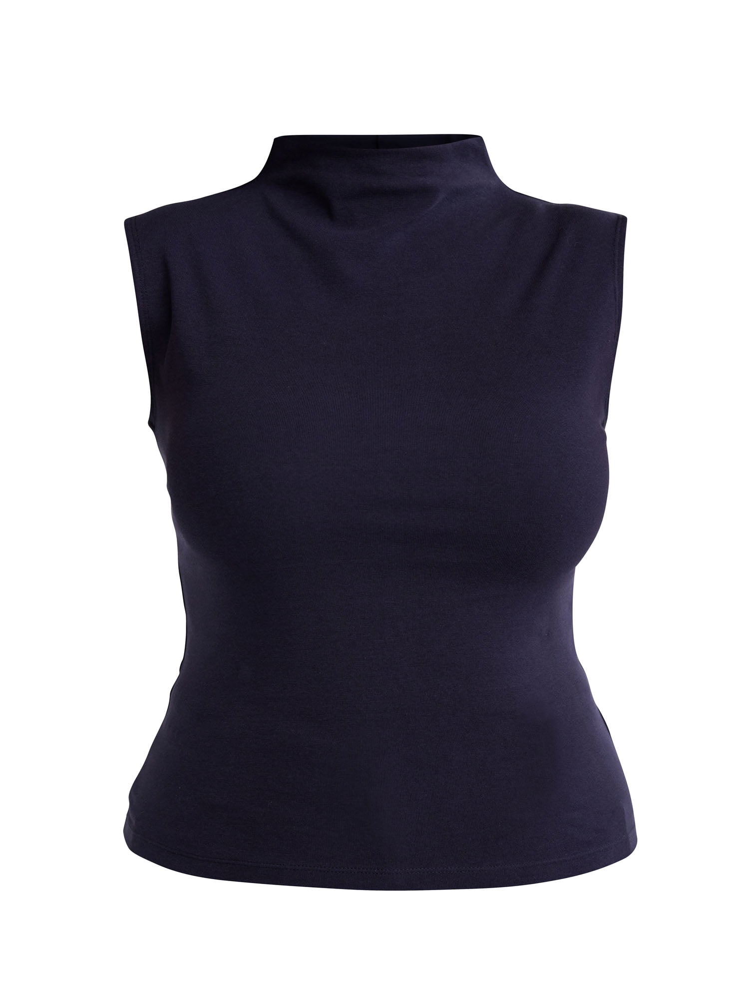 Free Assembly Women’s and Women's Plus Sleeveless Mock Neck Top, Sizes XS-4X