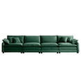 thumbnail image 6 of LifeSky 4 Seater Corduroy Sofa for Apartment Living Room: 30 Minute Solo Assembly - Housewarming Party Ready - Memory Foam Cushions with 6 Pillows, 6 of 11
