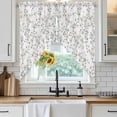 thumbnail image 6 of Watercolor Floral Swag Valances for Windows, Kitchen Window Curtains Over Sink, Spring Botanical Flowers Tree Branches Window Treatment Curtains for Living Room/Bedroom Curtains 2 Panel Sets 36"x45", 6 of 8