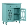 thumbnail image 3 of Canddidliike 31.5" Wooden Accent Console Storage Cabinet for Hallway Entryway Display, Navy Green, 3 of 9