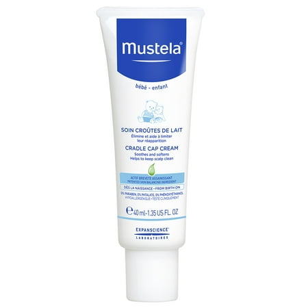 Mustela Baby Cradle Cap Cream, Fragrance-Free, with Natural Avocado Perseose, 1.35 (Best All Natural Baby Products)