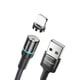 thumbnail image 2 of Essager Cable de carga para teléfono Cable de carga giratorio de 360 ​​grados Capa exterior trenzada, Negro, 2 m, Reemplazo para IOS Eigraketly EL5315-03, 2 of 2