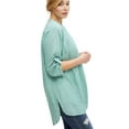 thumbnail image 2 of Ellos Women's Striped Henley Tunic Tunic, 2 of 4