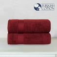 thumbnail image 3 of Elegant Comfort Towel Set - Soft, Highly Absorbent, Towels for Bathroom, Gym, Spa & Hotel - High-Quality Turkish Cotton Washcloths, Plush & Durable, Quick-Drying Burgundy, 3 of 4