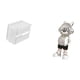 thumbnail image 5 of caso de tejido,Caja de almacenamiento de papel higiénico para montaje en pared,Soporte de pared acrílico para papel higiénico y toallas,Figura de escritorio,Estatua de astronauta para, 5 of 8