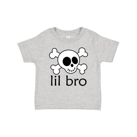 

Inktastic Little Bro Skull Gift Baby Boy T-Shirt