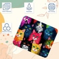 thumbnail image 3 of Cat Printed Desk Mat Mousepad, Non-Slip Rubber Bottom, 8.3x9.8 Inch, Suitable for Office and Gaming, 3 of 6
